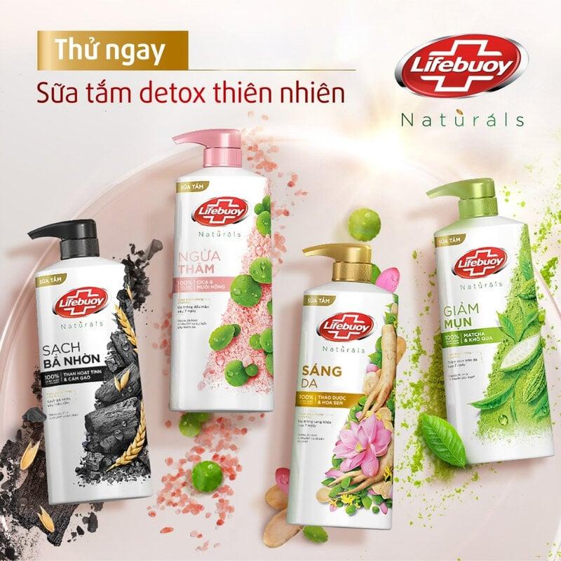 Sữa Tắm Detox Và Bảo Vệ Da Khỏi Vi Khuẩn Lifebuoy 800g