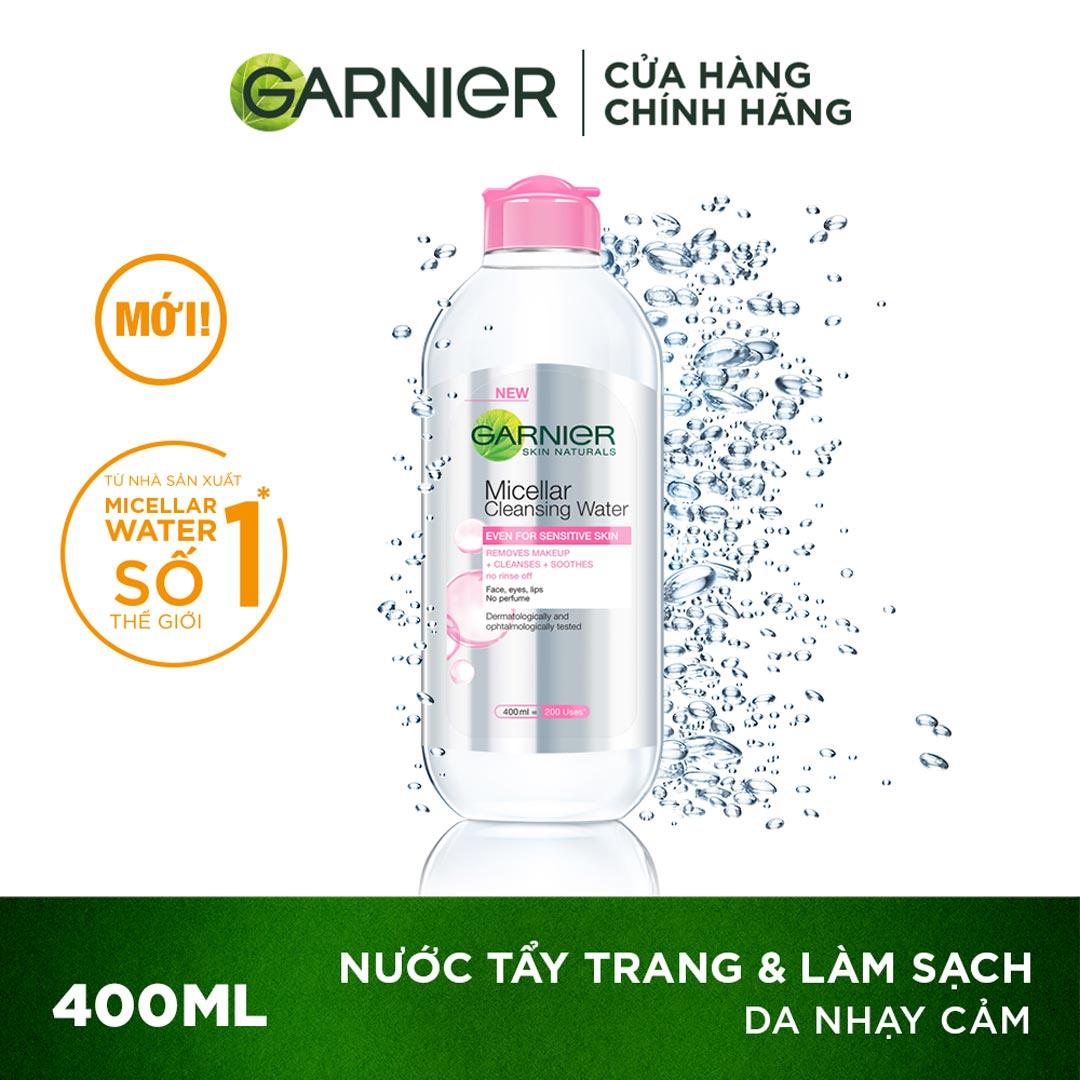 Nước tẩy trang Garnier dành cho da nhạy cảm 400ml