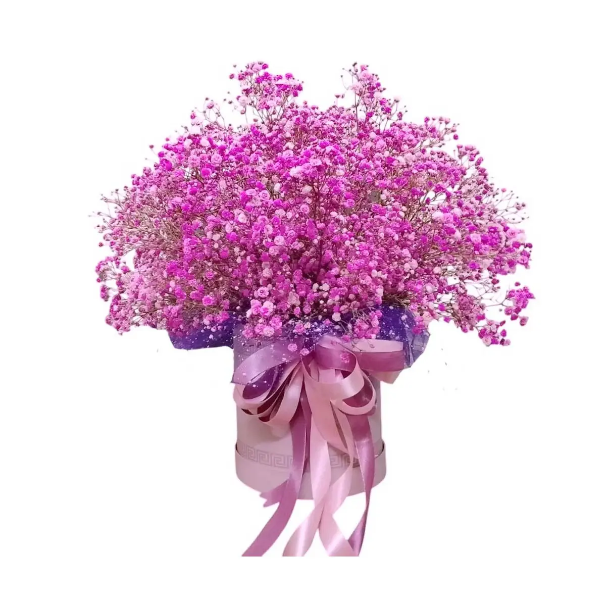 Hộp hoa baby tone tím hồng