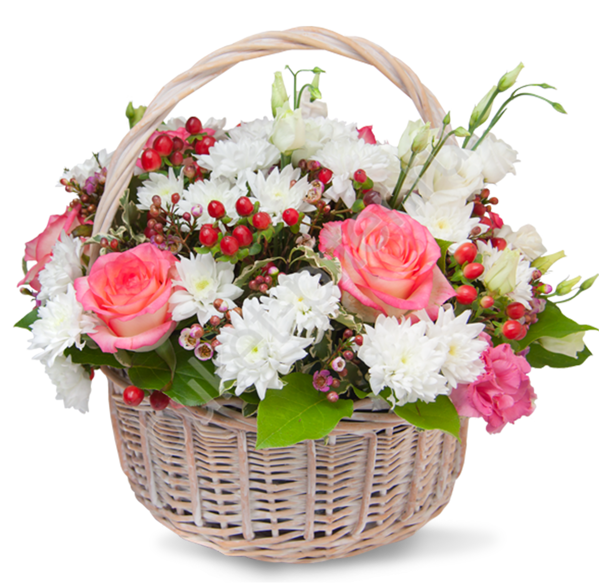 Giỏ hoa tươi trang trí