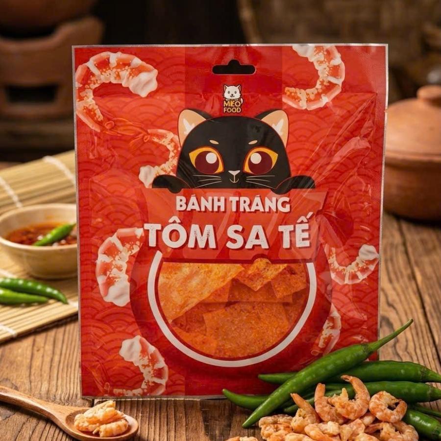 Bánh tráng tôm sa tế