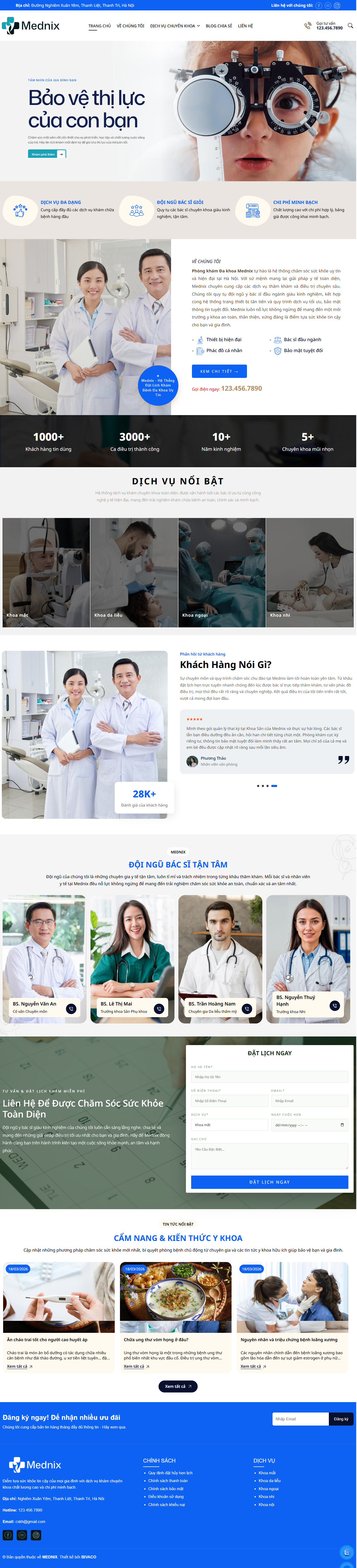 Website Y tế, sức khoẻ - BVC 42