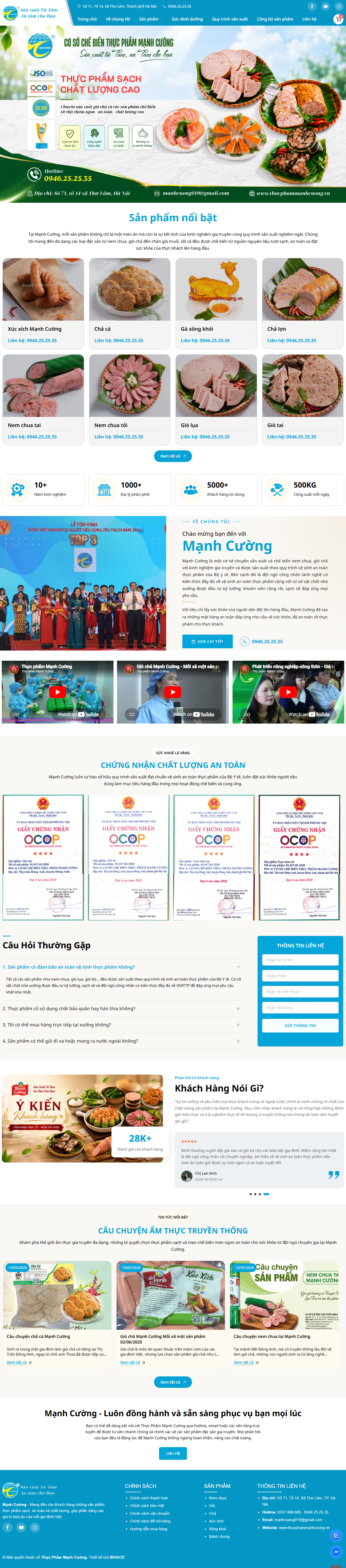 Website Ẩm thực - BVC 41