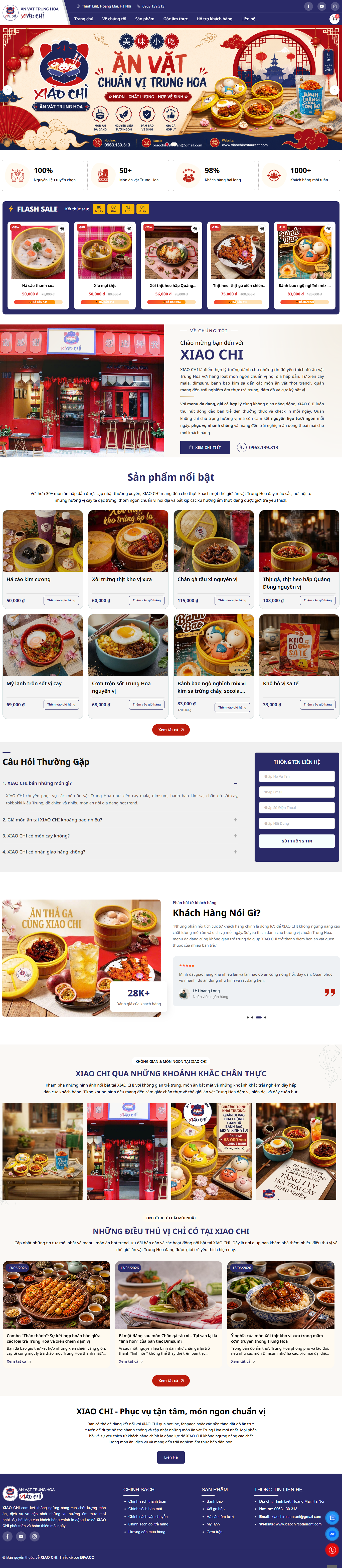 Website Ẩm thực - BVC 42