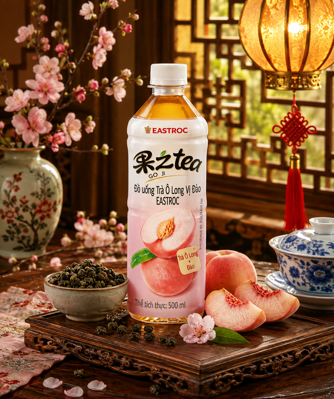 Chai Trà Ô Long Vị Đào