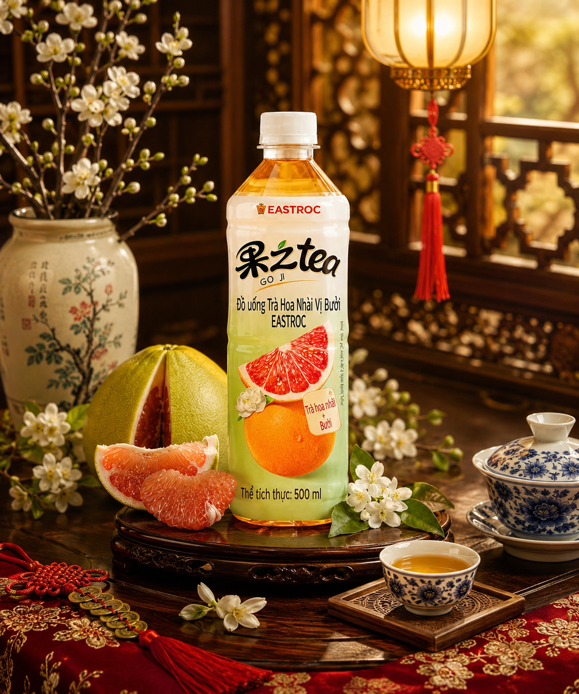 Chai Trà Hoa Nhài Vị Bưởi