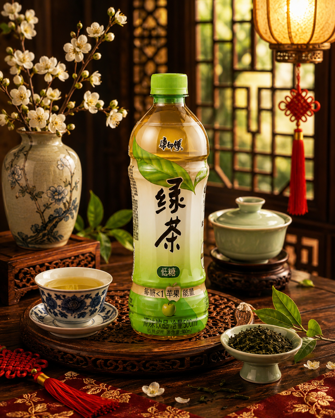 Trà Xanh Ít Đường Đá