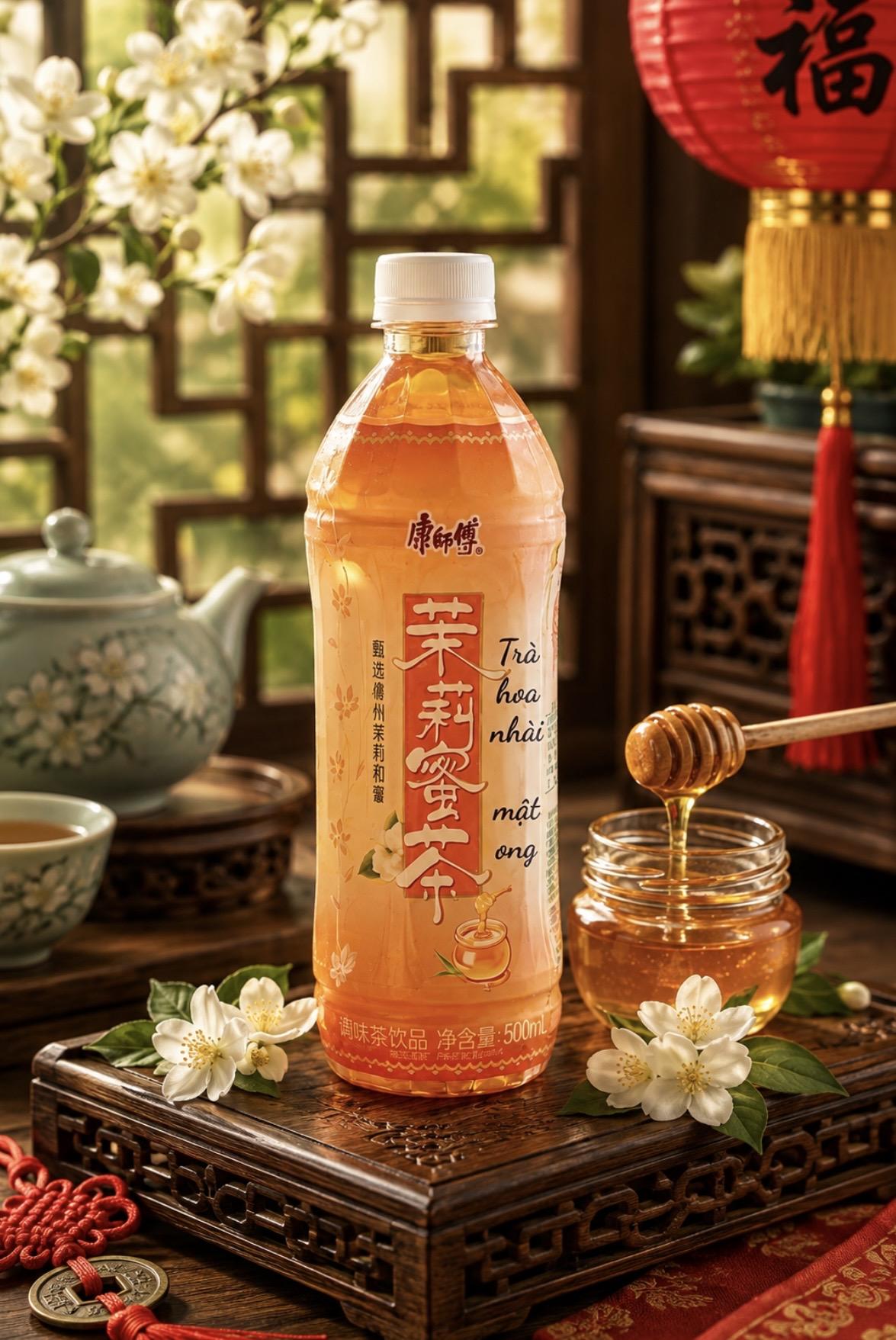 Trà hoa nhài mật ong