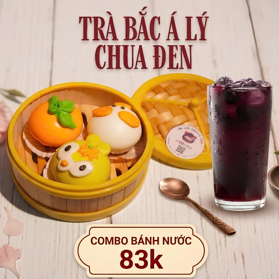 Combo bánh bao mix vị & Trà Bắc Á Lý chua đen