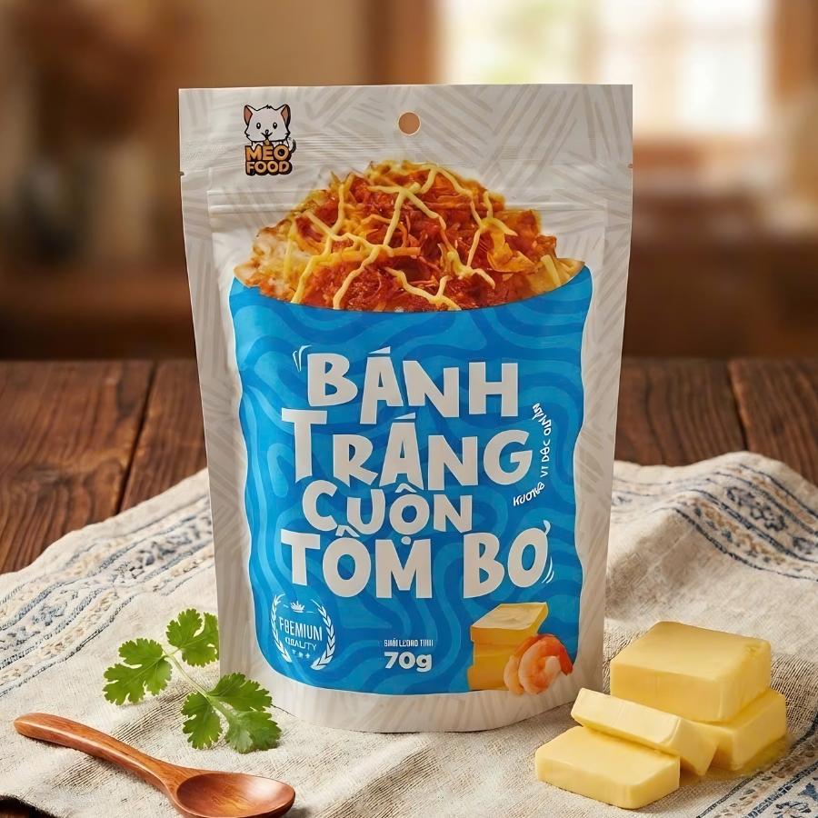 Bánh tráng cuộn tôm bơ