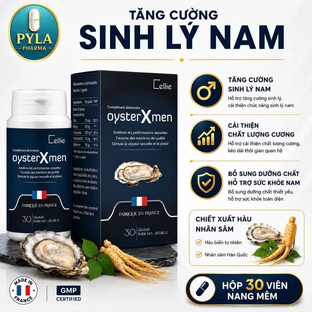 Viên Hàu Nhân Sâm OysterXmen – Nhập Khẩu Pháp