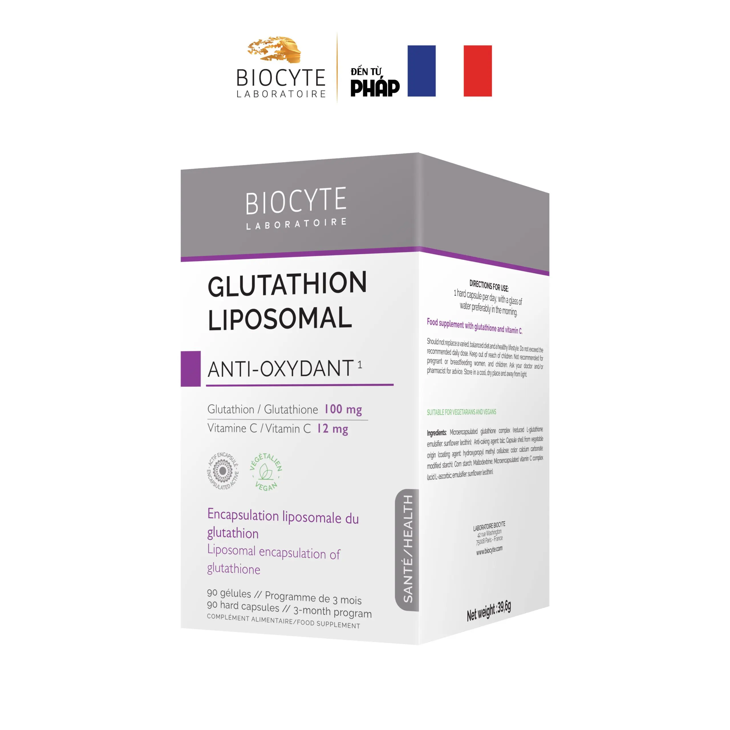 Viên Glutathion Liposomal - Nhập Khẩu Pháp
