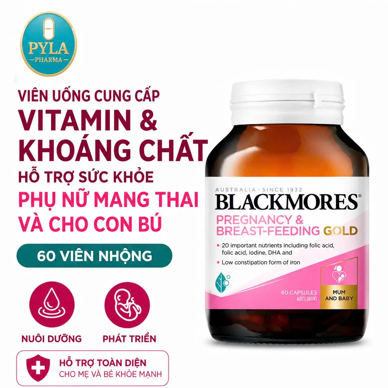 Viên Uống Vitamin Tổng Hợp Cho Bà Bầu và Mẹ Cho Con Bú - Nhập Khẩu Úc