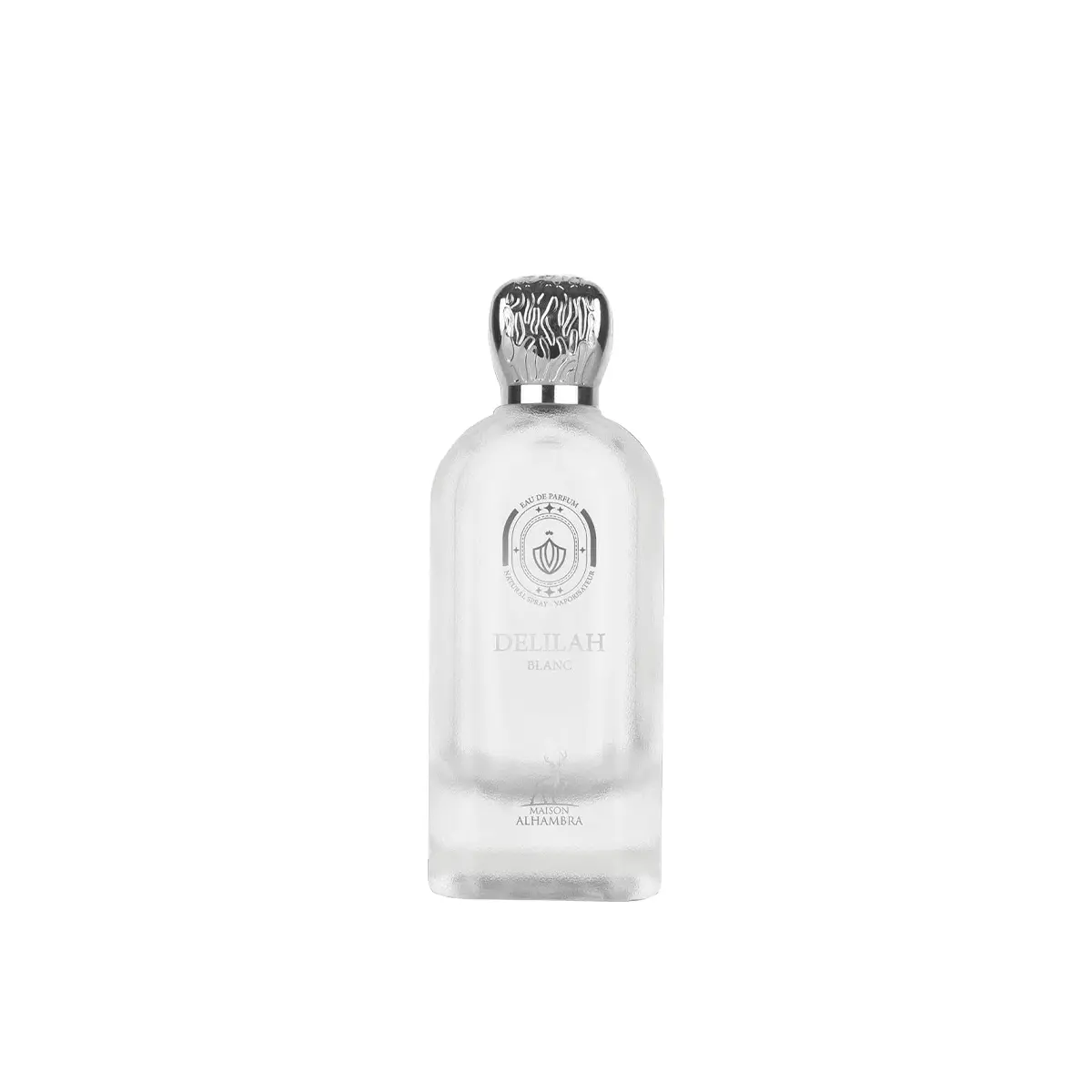 Nước hoa nữ Lattafa Maison Alhambra Delilah Blanc hương đào trắng sang trọng, cuốn huts
