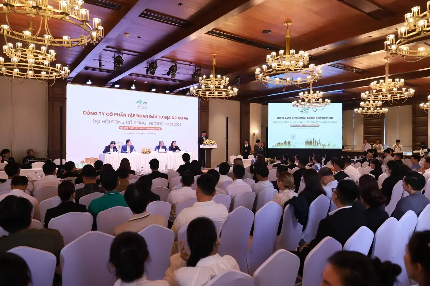 Toàn cảnh Đại hội đồng Cổ đông thường niên năm 2026 của Tập đoàn Novaland.