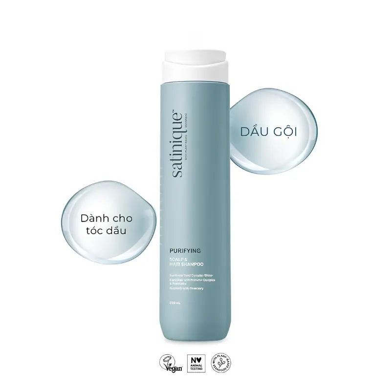 Dầu gội làm sạch sâu & kiểm soát dầu thừa satinique Purifying Scalp & Hair Shampoo