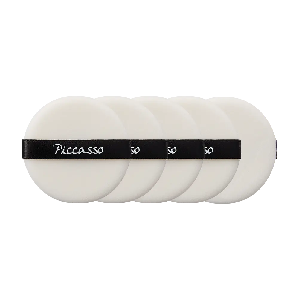 Bộ 5 miếng bông phấn phủ lông nhung cao cấp Piccasso Powder Puff Set