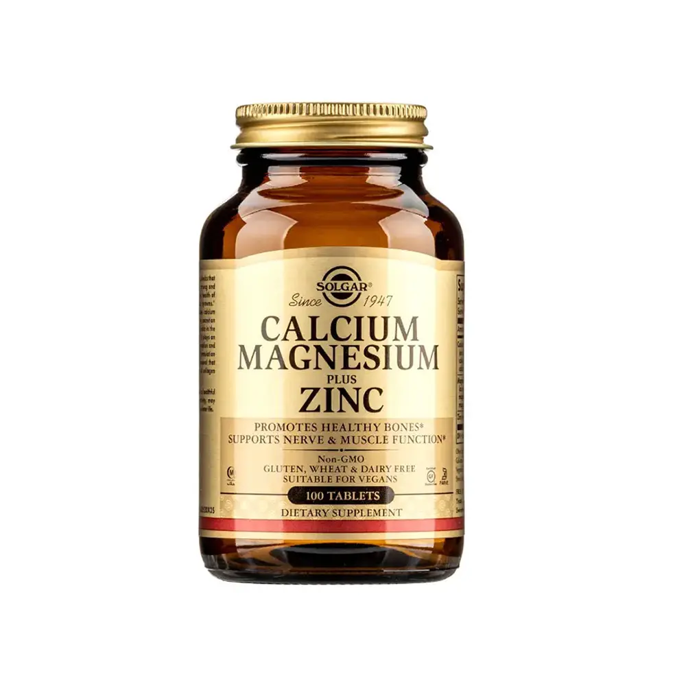 TPBVSK Solgar viên uống bổ sung Canxi Magie Kẽm 100 viên
