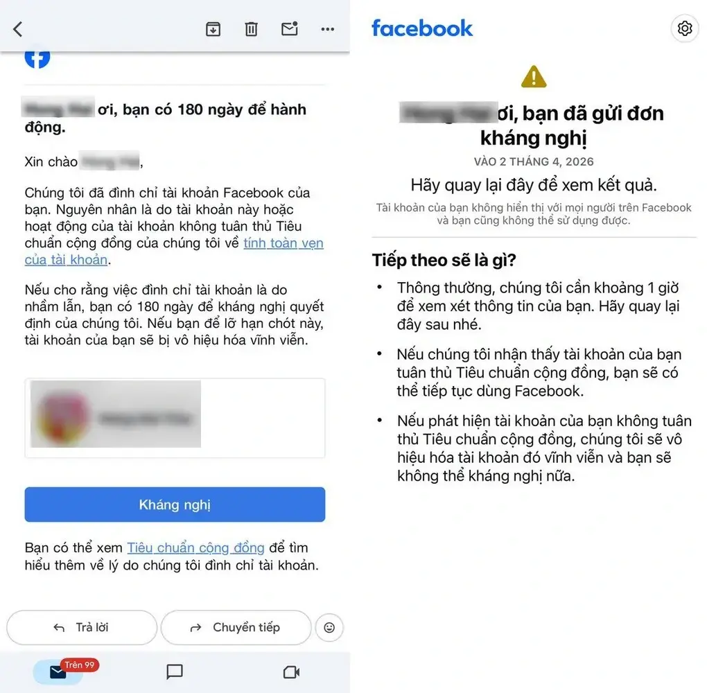 Nhiều người d&ugrave;ng Việt Nam bất ngờ bị Facebook kh&oacute;a t&agrave;i khoản kh&ocirc;ng r&otilde; l&yacute; do - 1