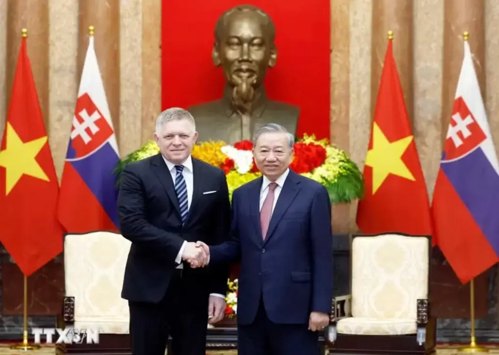 Tổng B&iacute; thư, Chủ tịch nước n&ecirc;u c&aacute;c định hướng lớn giữa Việt Nam v&agrave; Slovakia - 1