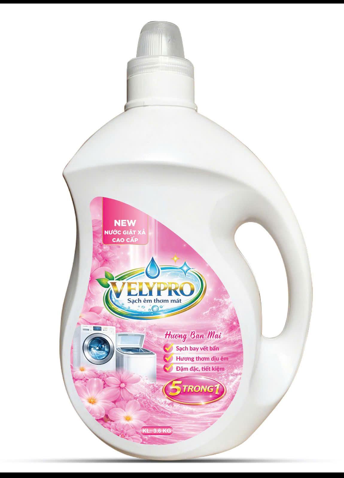 Nước giặt xả Velypro - hương ban mai 3.6kg